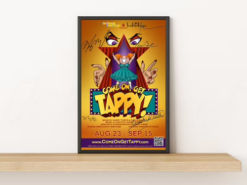 Exclusive! Signed Come On, Get Tappy! Poster (Framed)